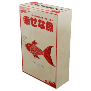 Japanese koi fish cigarette pack